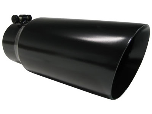 T5053BLK - MBRP BLACK STAINLESS STEEL EXHAUST TIP 5" OUTLET DUAL WALLED ANGLED 4" INLET 12" LENGTH T5053BLK - MBRP BLACK STAINLESS STEEL EXHAUST TIP 5" OUTLET DUAL WALLED ANGLED 4" INLET 12" LENGTH