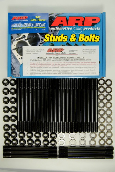 247-4202 - ARP DIESEL HEAD STUD KIT 1998-2022 DODGE CUMMINS DIESEL 5.9L 6.7L 247-4202 247-4202 - ARP DIESEL HEAD STUD KIT 1998-2022 DODGE CUMMINS DIESEL 5.9L 6.7L 247-4202