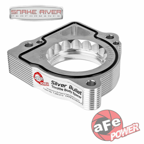 AFE Power Silver Throttle Body Spacer For 02-07 Dodge Ram 1500 4.7L V8 46-32004 AFE Power Silver Throttle Body Spacer For 02-07 Dodge Ram 1500 4.7L V8 46-32004