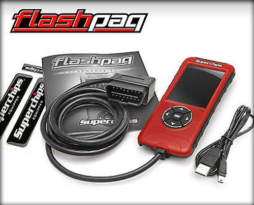 SUPERCHIPS FLASHPAQ F5 TUNER FOR 01-16 CHEVY SILVERADO GMC SIERRA DIESEL - 2845