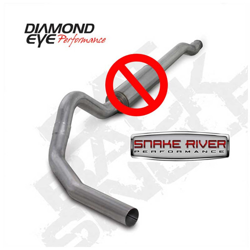 K4338A-RP - DIAMOND EYE 4" EXHAUST 03-07 FORD POWERSTROKE DIESEL 6.0L NO MUFFLER CAT BACK K4338A-RP - DIAMOND EYE 4" EXHAUST 03-07 FORD POWERSTROKE DIESEL 6.0L NO MUFFLER CAT BACK