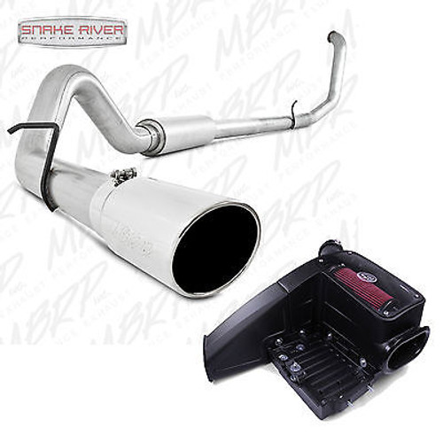 S6200AL  75-5062 - MBRP 4" TURBO BACK EXHAUST S&B CAI SYSTEM 99-03 FORD POWERSTROKE DIESEL 7.3L