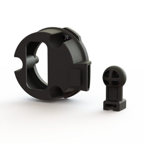 30604  - SCT GAUGE PILLAR MOUNT POD ADAPTER 2-1/16"  FOR SCT LIVEWIRE TS+ PLUS