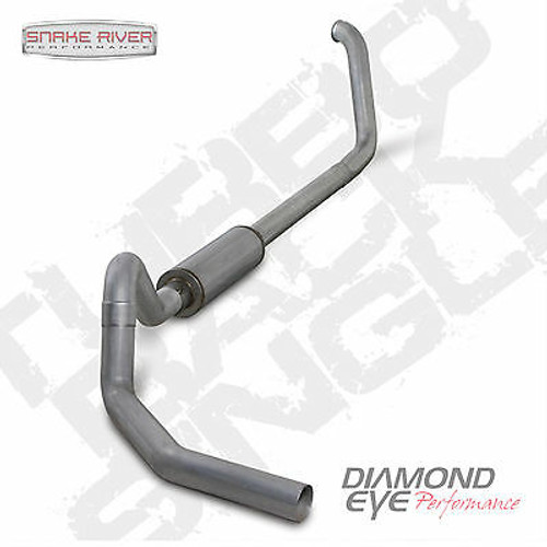 DIAMOND EYE 4" TURBO BACK EXAHUST 01-03 FORD EXCURSION 7.3L DIESEL ALUMINIZED