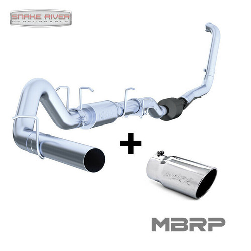 MBRP 4" EXHAUST 2003-2007 FORD POWERSTROKE DIESEL 6.0L F250 F350 W TIP W MUFFLER