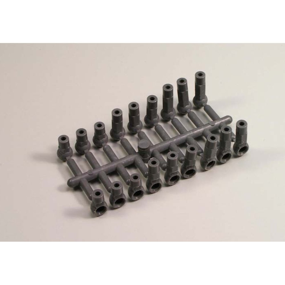 Kyosho KYOUM112H 4.8mm Hard Ball End (Gunmetal) (18) - GS Hobby