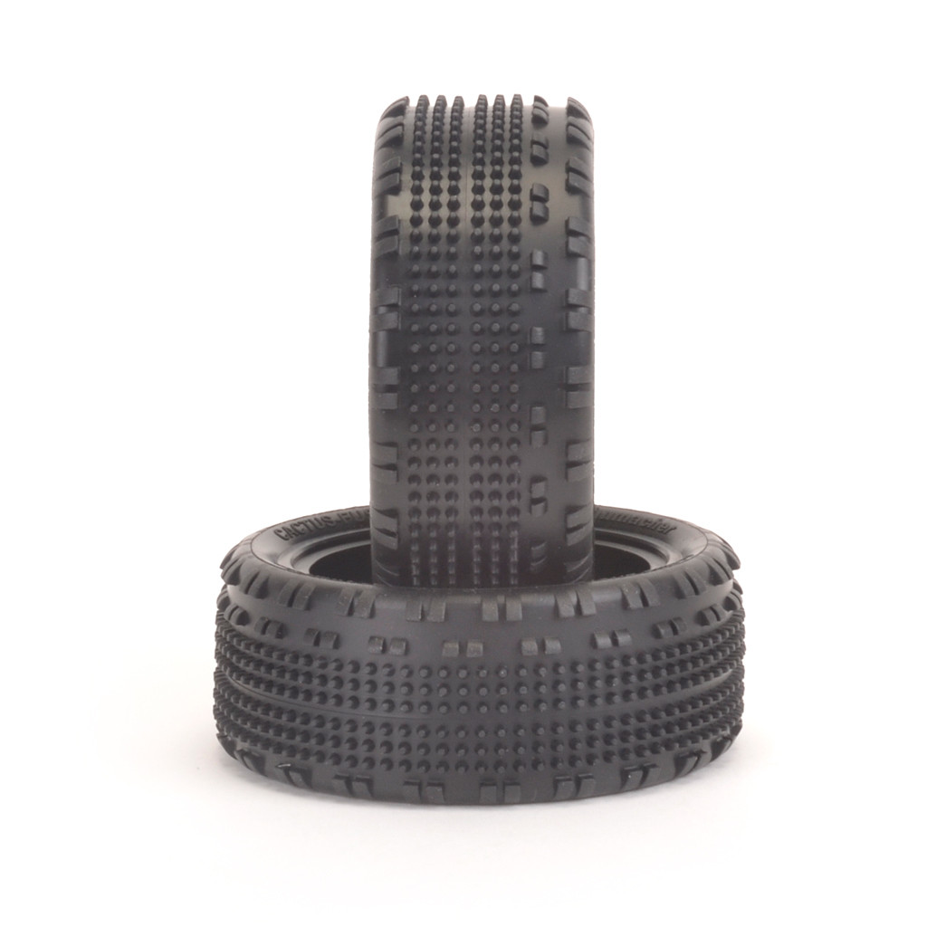 Schumacher Cactus Fusion 2.2" Front 1/10 4WD Turf Buggy Tire (2) (Yellow)  (SCHU6855)