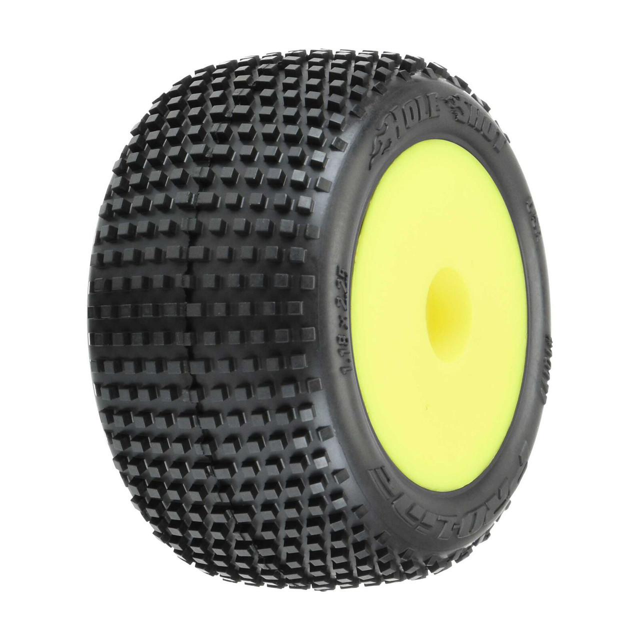 Pro-Line Mini-T 2.0 Hole Shot Pre-Mounted Tires (Yellow) (2) (M3