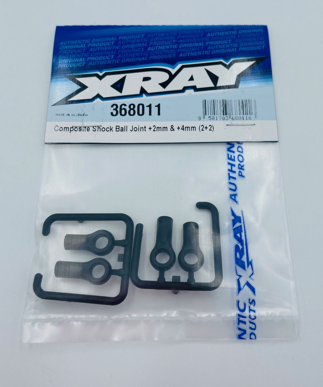 XRAY XB2 Composite Shock Ball Joints (+2mm & +4mm) (2) (XRA368011