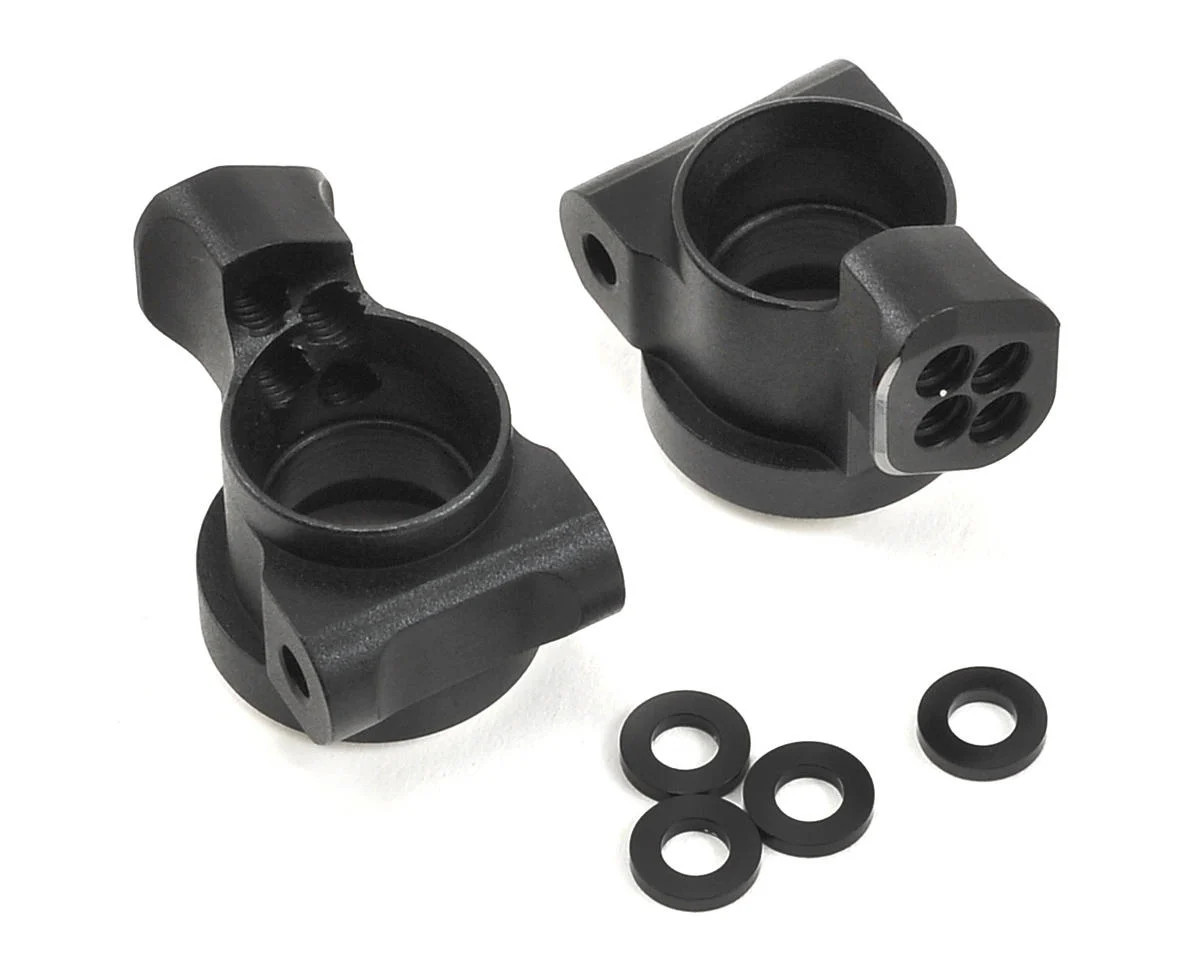 Yokomo 0° Aluminum Rear Hub Carrier Set (YOKZ2-415R00) - GS Hobby