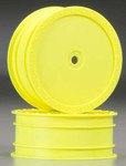 DE Racing 10mm Hex "Borrego" 2.2 1/10 Buggy Front Wheel (2) (TLR 22) (Yellow) DER-BB-LFY