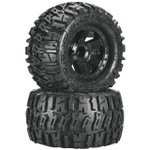 Pro-Line Trencher 2.8" Tires w/Desperado Nitro Rear Wheels (2) (Black) (M2) (PRO1170-12)
