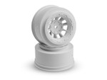 JConcepts 12mm Hex Hazard Short Course Wheels (White) (2) (Slash Front) (JCO3350W)
