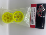 DE Racing "Trinidad" 2.2" 1/10 Stadium Truck Wheels (Yellow) (2) (DEST210R) w/14mm Hex (DER-ST-DY)
