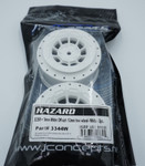 JConcepts 12mm Hex Hazard Short Course Wheels w/3mm Offset (White) (2) (SC6.1) (JCO3344W)