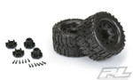 Pro-Line Trencher HP Belted 2.8" Pre-Mounted Truck Tires (M2) (2) (Black) w/Raid Rear Wheels (PRO10168-10)