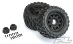 Pro-Line Badlands MX38 3.8" Tire w/Raid 8x32 Wheels (Black) (2) (M2) w/Removable Hex (PRO10127-10)