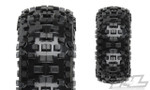Pro-Line Badlands SC 2.2/3.0 Tires w/Raid Wheels (2) (Black) (M2) w/12mm Removable Hex (PRO1182-10)