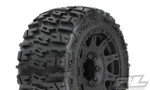 Pro-Line Trencher LP 3.8" Pre-Mounted Truck Tires (2) (Black) (M2) w/Raid 8x32 Removable Hex Wheels (PRO10175-10)