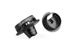 JConcepts Fin Aluminum +5mm Off-Set Shock Spring Cup (Black) (2) (JCO2493-2)