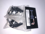 Hot Racing Traxxas Maxx Aluminum Rear Hubs Stub Axle Carriers (Black) (2) (HRAMXX2201)