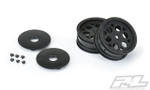Pro-Line Showtime 2.2" Sprint Car Front Sprint Wheels (Black) w/12mm Hex (PRO2782-03)