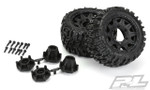 Pro-Line Trencher Low Profile 2.8" Tires w/Raid Rear Wheels (2) (Black) (M2) w/12mm Removable Hex (PRO10159-10)