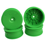 DE Racing Speedline 2.2 1/10 Buggy Front Wheels (4) (B6) (Green) w/12mm Hex (DER-SB4-AFG)
