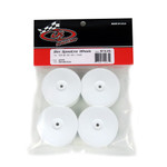 DE Racing Speedline Slim 2.2 2WD Buggy Front Wheel (White) (4) (22 5.0) w/12mm Hex (DER-SB4-SLW)