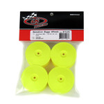 DE Racing Speedline 2.2 4WD Buggy Front Wheel (Yellow) (4) (B74/22) w/12mm Hex (DER-SB4-A4Y)