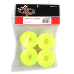 DE Racing Speedline 2.2" 1/10 Stadium Truck Wheel (4) (T6.1) (Yellow) w/12mm Hex (DER-SS4-AY)