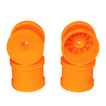 DE Racing Speedline 2.2" 1/10 Stadium Truck Wheel (4) (T6.1) (Orange) w/12mm Hex (DER-SS4-AO)