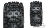 Pro-Line Badlands 3.8" Pre-Mounted Truck Tires (2) (Black) w/Raid Wheels (M2) (PRO1178-10)
