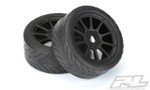 Pro-Line Avenger HP Belted Pre-Mounted 1/8 Buggy Tires (2) (Black) (S3) w/Mach 10 Wheel (PRO9069-21)