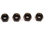 Samix SCX24 Brass Hex Adapter (4) (3.5mm) (SAMSCX24-4063-3.5)