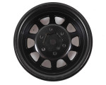 SSD RC D Hole 1.9" Steel Beadlock Crawler Wheels (Black) (2) (SSD00003)