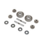 Team Losi Racing 8IGHT-X 2.0 Differential Gear & Shaft Set (TLR242046)