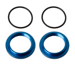 Team Associated 13mm Shock Collars (Blue) (2) (ASC91928)