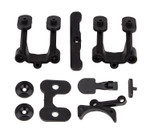 Team Associated RC10B74.2/B74.2D Rear Body, Wing & Fan Mounts w/Rear Bumper (ASC92312)