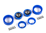 Traxxas TRX-4M 1.0 Method 105 Beadlock Race Wheels (Satin Black Chrome/Blue) (2) (TRA9781-BLKBL)