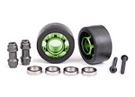 Traxxas X-Maxx/XRT Wheelie Bar Wheels (Green) (2) (TRA7775G)