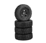 JConcepts Landmines 1.0" Pre-Mounted Tires w/Glide 5 Wheels (Black) (4) (Green) w/7mm Hex (JCO4022-32911)