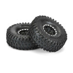 Pro-Line Hyrax 1.9" Tires w/Impulse Wheels (Black/Silver) (2) (Predator) w/12mm Hex (PRO10128-12)