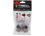 Treal Hobby Traxxas TRX-4 Brass Rear Inner Portal Housing Covers (Black) (2) (42.75g) (TLHTTRX4-03)