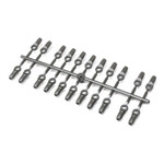 Axial SCX10 Pro 4mm Straight Rod End Set (22) (AXI234036)