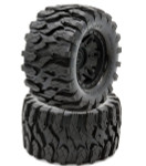 PowerHobby Defender MX Belted All Terrain Tires Mounted 17mm Traxxas Maxx (PHBPHT2383)