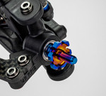 JConcepts B7/B7D Titanium Front Axle Adjustable (Blue) (JCO2827-1)