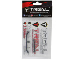 Treal Hobby Redcat Ascent-18 Brass Front Steering Link Set (Black) (2) (13.1g) (TLHTASCENT18-08)
