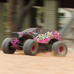 Arrma Gorgon 4X2 MEGA 550 1/10 RTR Brushed Monster Truck (Purple) w/SLT2 2.4GHz Radio, Battery & Charger (ARA3230ST4)