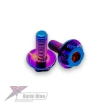 Exalt "Surelock" Burnt Blue Titanium 2 in 1 Motor Screw Kit (2) (8mm) (EXAB3X8)